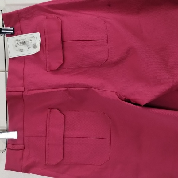 Ashworth women's size 8 gameday hot pink button ankle pants - Picture 6 of 13